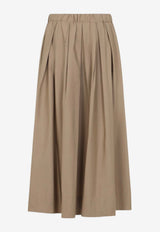 Pineta Popeline Midi Skirt