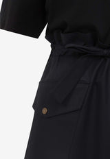 Belted Mini T-shirt Dress