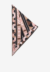 Manuba Print Silk Triangle Scarf