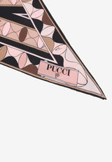 Manuba Print Silk Triangle Scarf