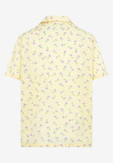 All-Over Flower Print Bowling Shirt