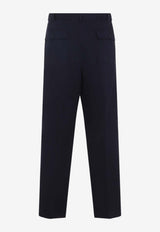 Straight-Leg Tailored Pants