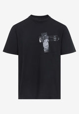 Tonal Tape Motif T-shirt