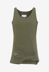 Tape Tail Asymmetric Tank Top