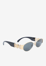 Medusa Deco Oval Sunglasses