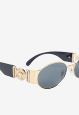 Medusa Deco Oval Sunglasses