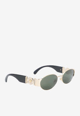 Medusa Deco Oval Sunglasses