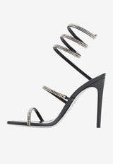 Cleo 110 Crystal-Embellished Leather Sandals