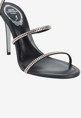 Cleo 110 Crystal-Embellished Leather Sandals
