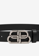 BB Buckle Leather Belt