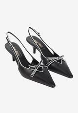 55 Nappa Leather Slingback Pumps