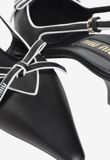 55 Nappa Leather Slingback Pumps