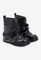 Mini Robin Combat Boots in Calf Leather