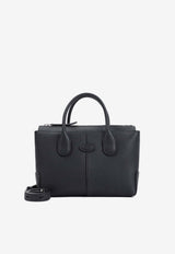 Small Di Top Handle Bag in Grained Leather