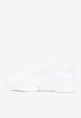 Wavy Triangle Logo Low-Top Sneakers