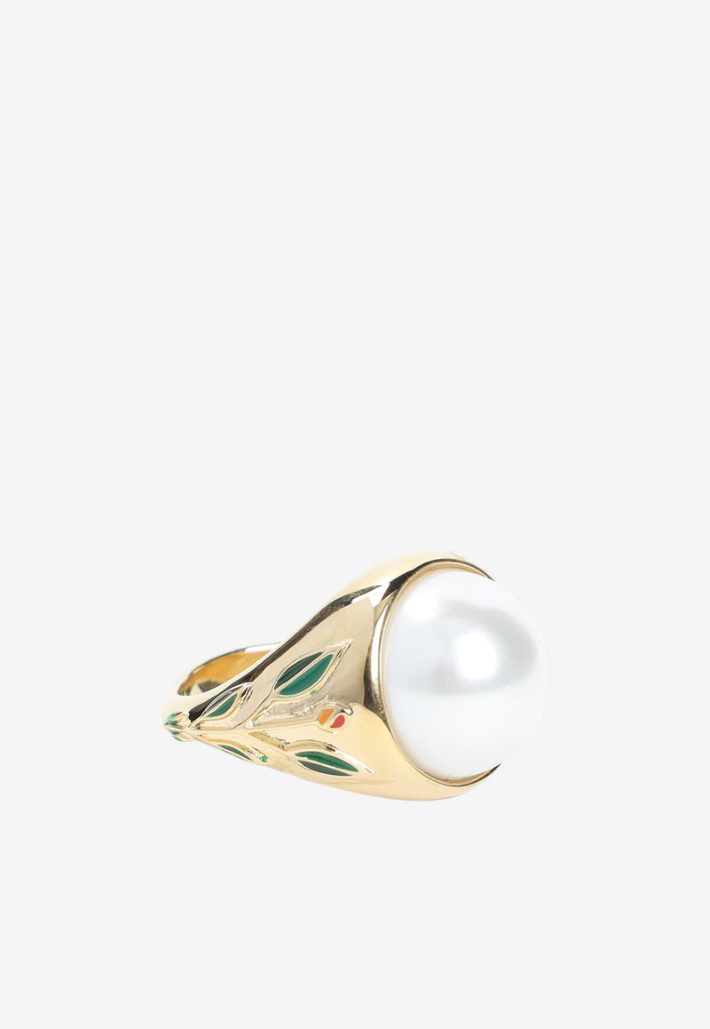 Pearl Signet Ring