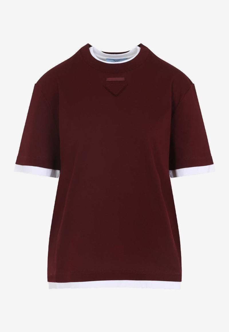 Triangle Logo Layered T-shirt