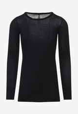 Long-Sleeved Sheer T-shirt