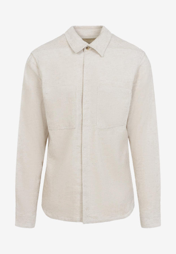Long-Sleeved Button-Up Shirt