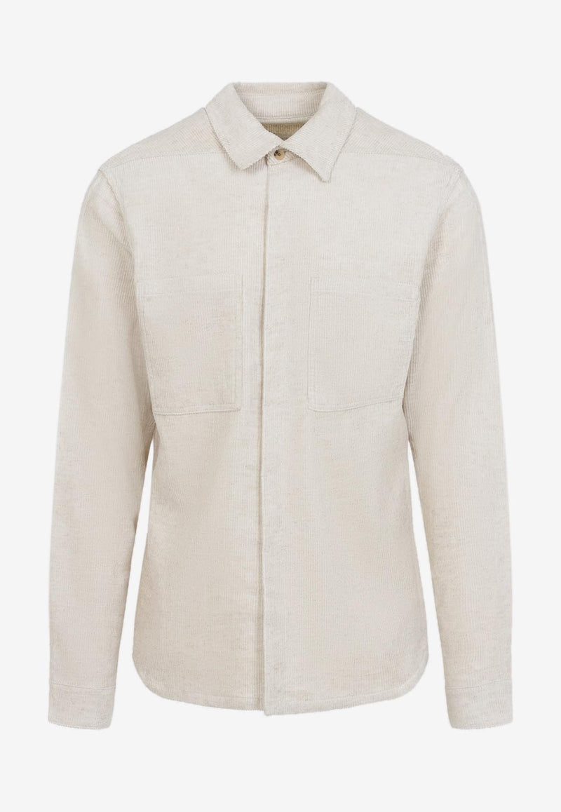 Long-Sleeved Button-Up Shirt