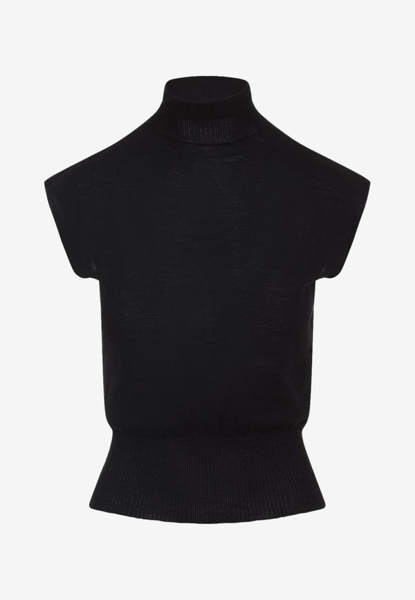 Turtleneck Sleeveless Top
