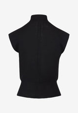 Turtleneck Sleeveless Top