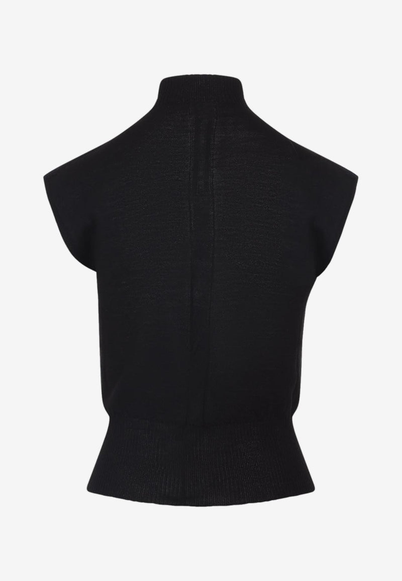Turtleneck Sleeveless Top