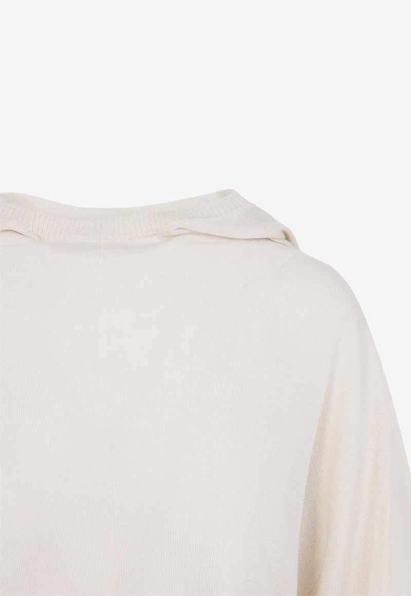 Hooded Cropped Tunic Top