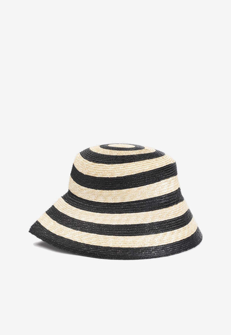 Folded Raffia Bucket Hat