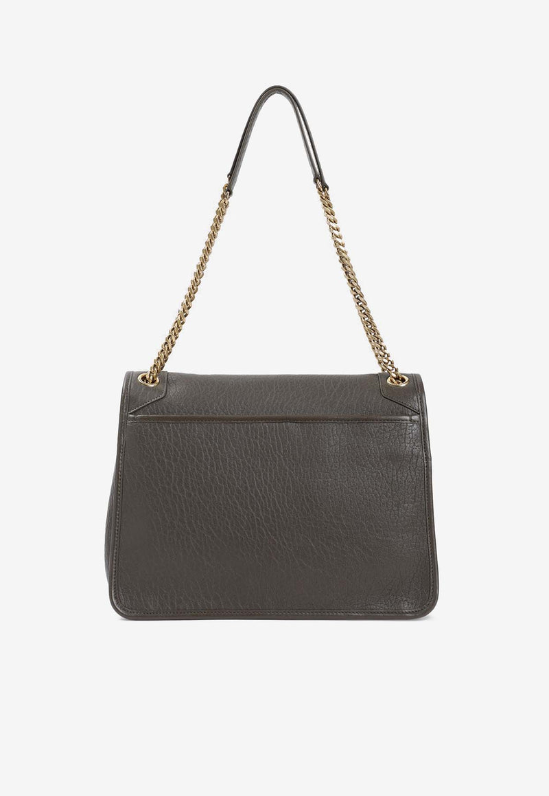 Large Niki Shoulder Bag in Grained Leather