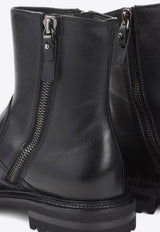 Leather Zip Ankle Boots
