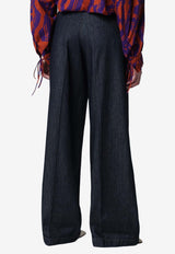 Dries Van Noten Belted Wide-Leg Jeans Blue 1309373385/S_DRVNO-507
