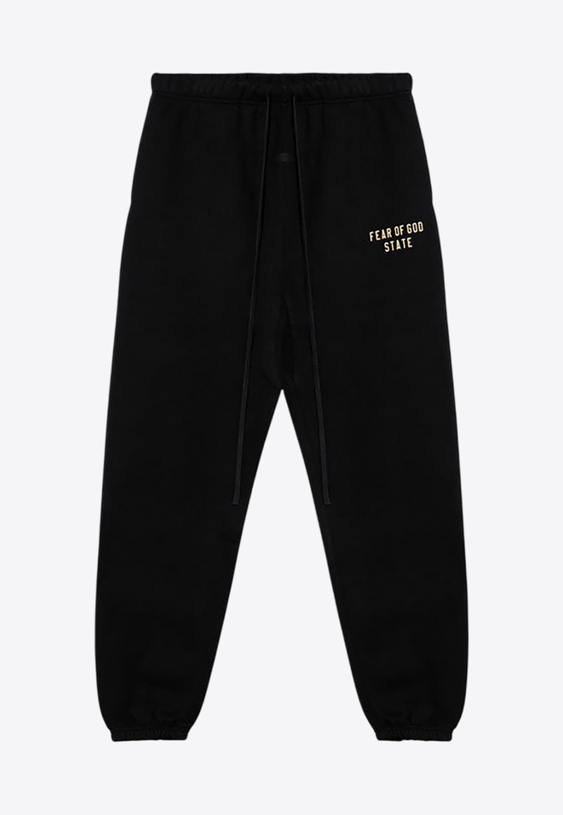 Fear Of God Essentials Logo Print Track Pants Black 130BT242020F/P_FEARE-BLK