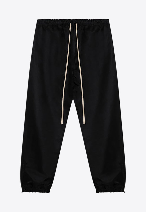 Fear Of God Essentials Logo Patch Casual Pants Black 130BT244730F/P_FEARE-BLK