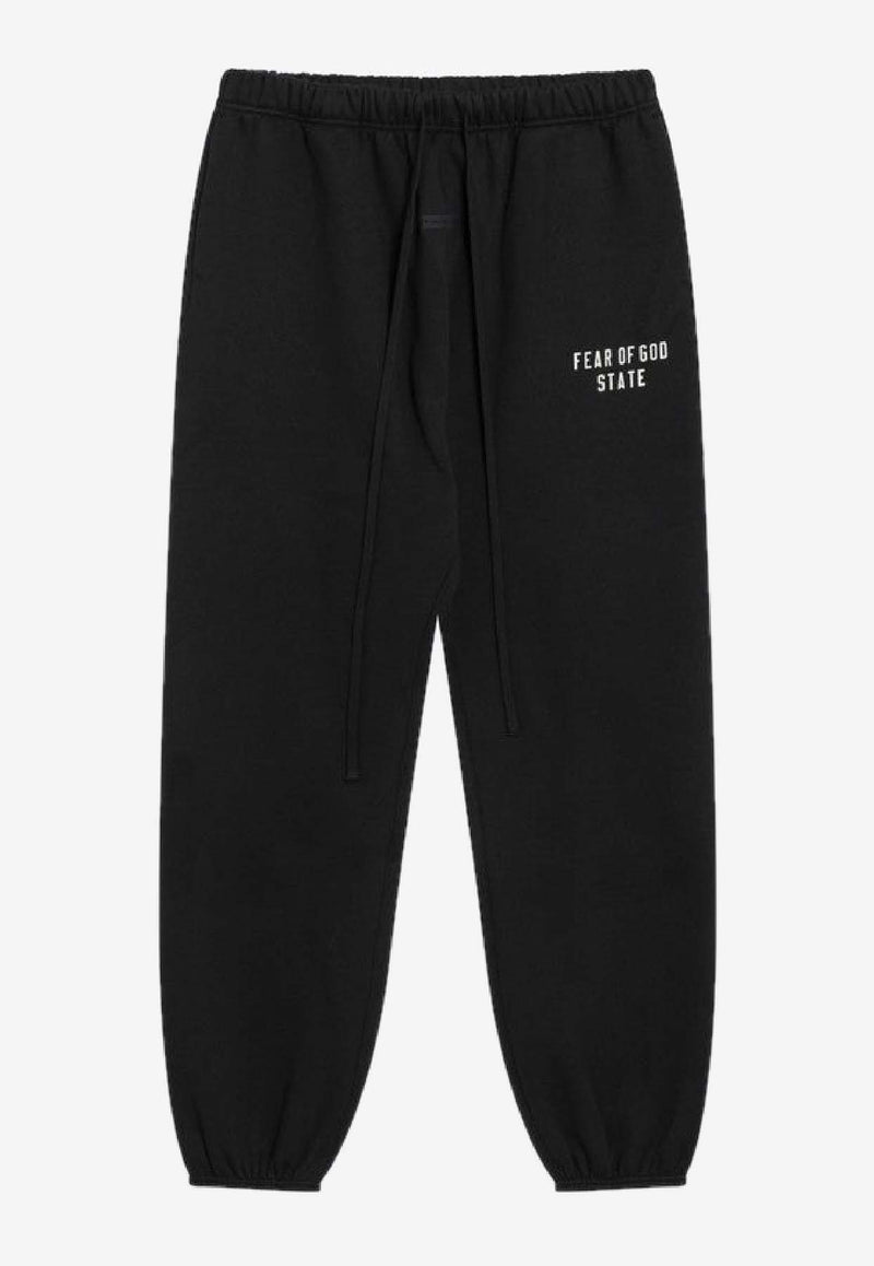 Fear Of God Essentials Logo Patch Track Pants Black 130SP255850FW/R_FEARE-JB