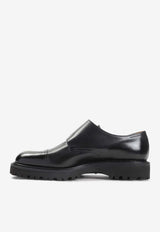 William Leather Monk Strap Shoes