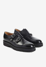 William Leather Monk Strap Shoes