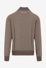 Zip-Up Cashmere Bomber Jacket