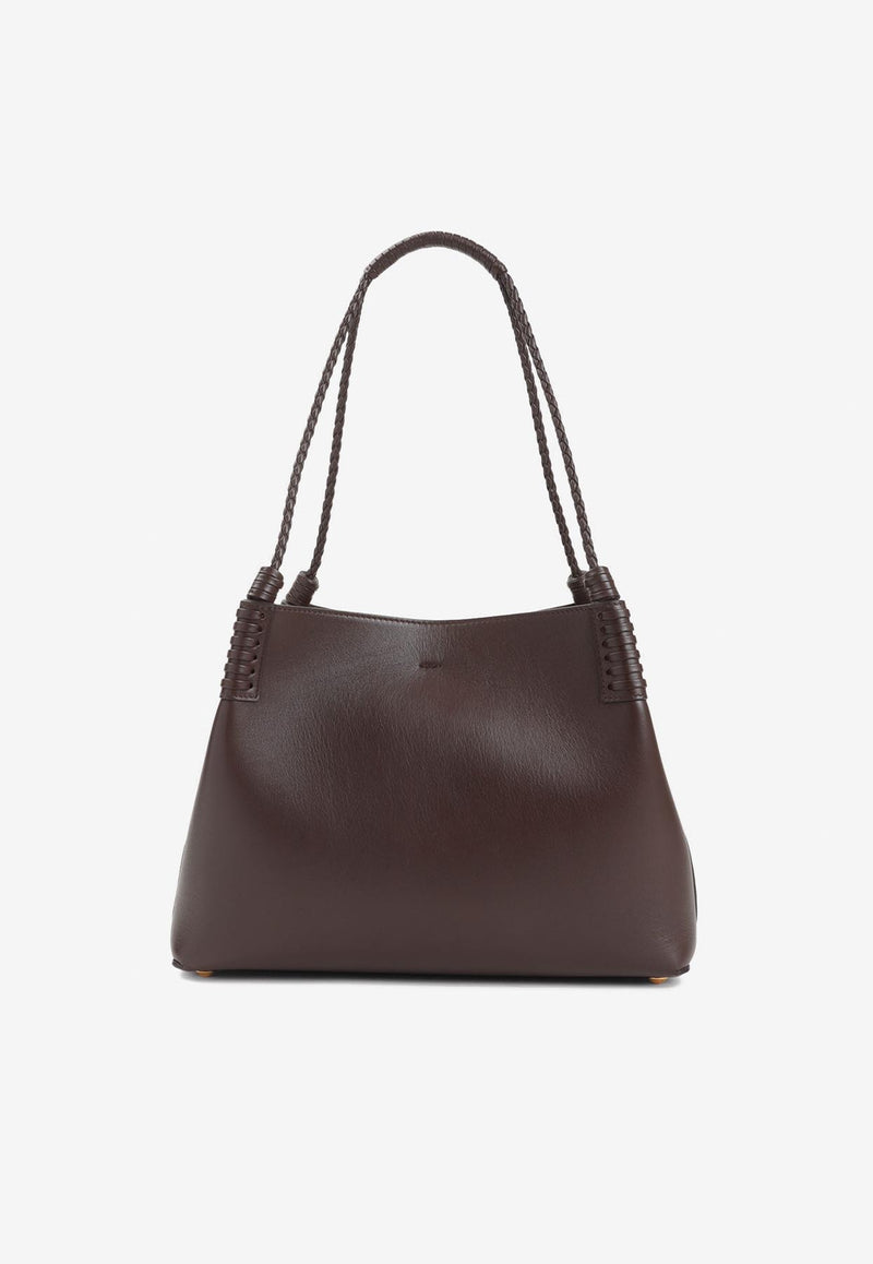 Small Libra Leather Tote Bag