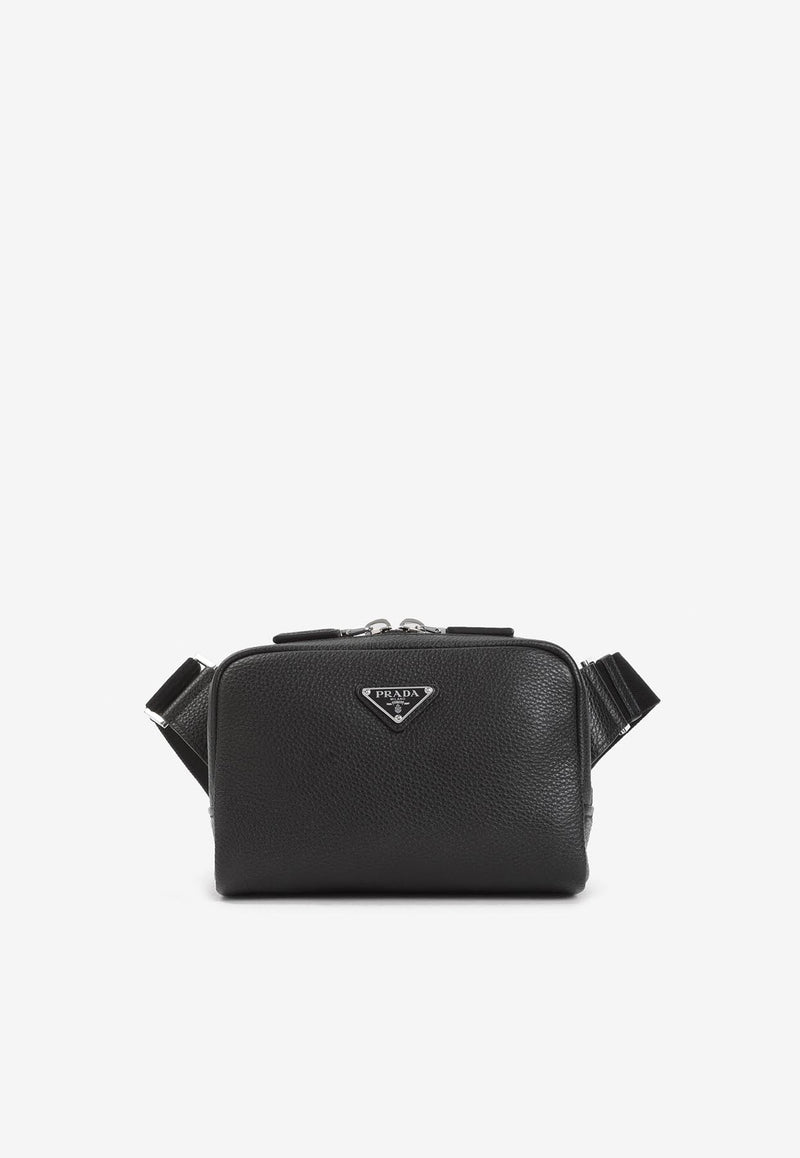 Logo Leather Crossbody Bag