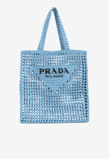 Logo Crochet Tote Bag