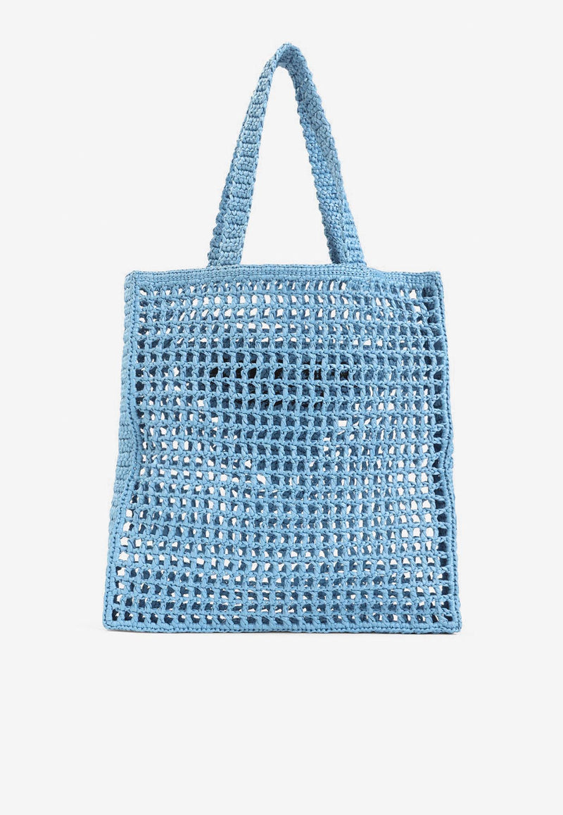 Logo Crochet Tote Bag