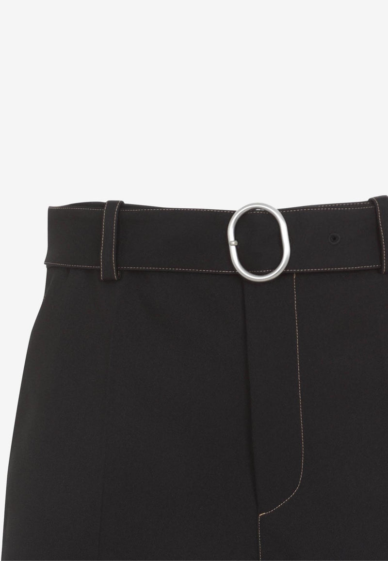 Belted Bermuda Shorts