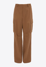 Victoria Beckham Loose-Fit Cargo Pants Beige 1324WTR005597BBEIGE