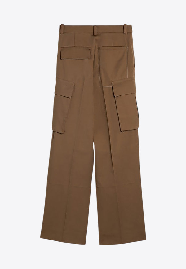 Victoria Beckham Straight-Leg Cargo Pants Brown 1324WTR005597BCO/P_VIBEC-TO