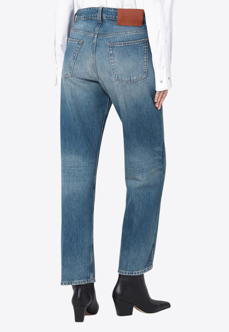 Victoria Beckham Bearnie Faded Jeans Blue 1325DJE005415ADE/R_VIBEC-WB