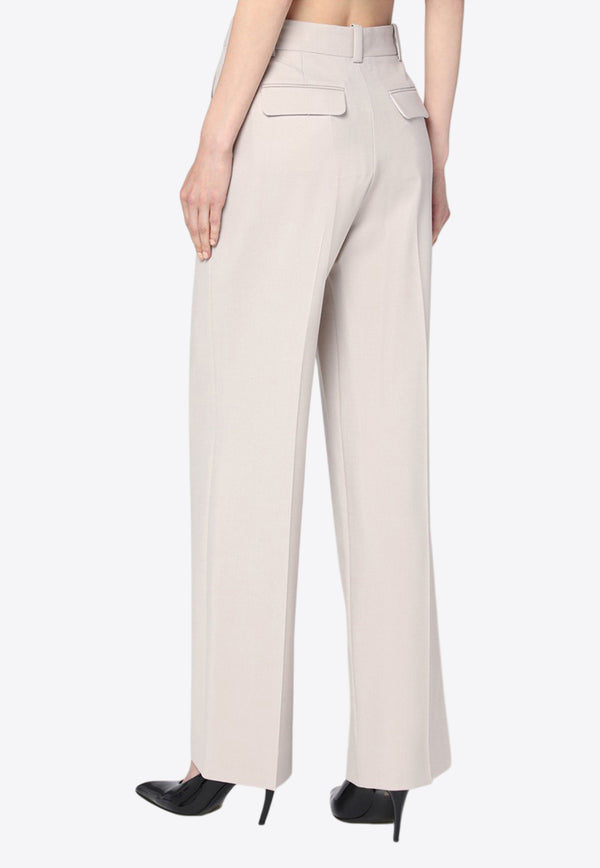 Victoria Beckham Tailored-Pants in Wool-Blend Gray 1325WTR006429BWO/R_VIBEC-PU