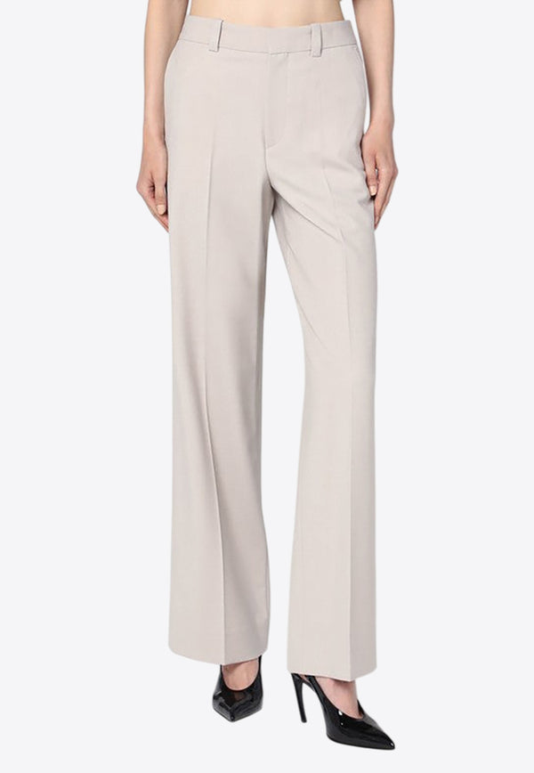 Victoria Beckham Tailored-Pants in Wool-Blend Gray 1325WTR006429BWO/R_VIBEC-PU