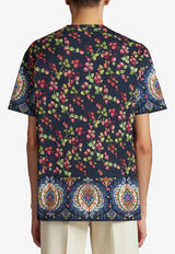 Etro Berry Print T-shirt 13536-9637 0200 Multicolor