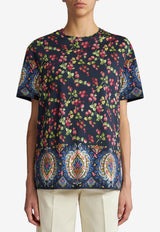 Etro Berry Print T-shirt 13536-9637 0200 Multicolor